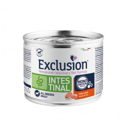Exclusion Intestinal Maiale e Riso 200g - Cibo Umido per Cani Exclusion Intestinal Maiale e Riso 200g - Cibo Umido per Cani